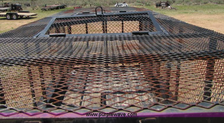 image for item 3448 Homemade 16' enclosed mesh trailer
