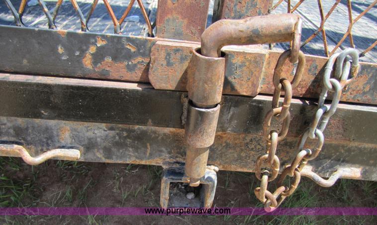 image for item 3448 Homemade 16' enclosed mesh trailer