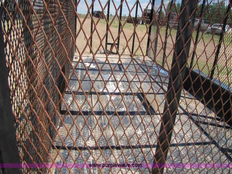 image for item 3448 Homemade 16' enclosed mesh trailer