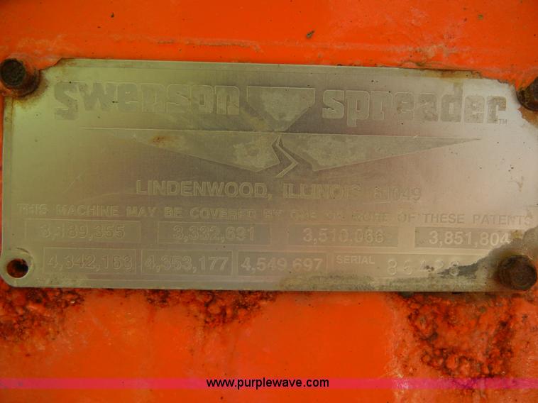 image for item 2223 1999 Swenson salt/sand spreader