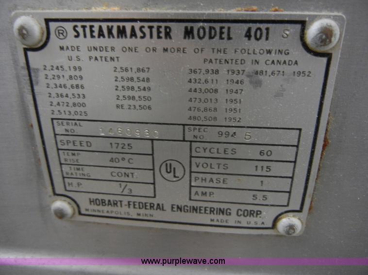 Hobart Steakmaster 401 tenderizer in Osawatomie, KS Item 2294 sold