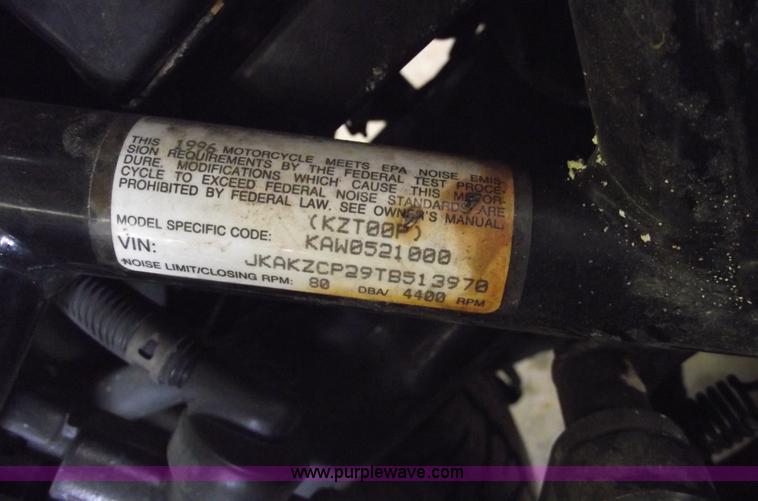 image for item 5538 1996 Kawasaki KZ1000 Police motorcycle