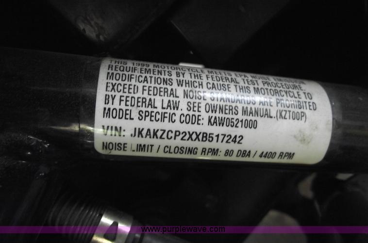 image for item 5539 1999 Kawasaki KZ1000 Police motorcycle