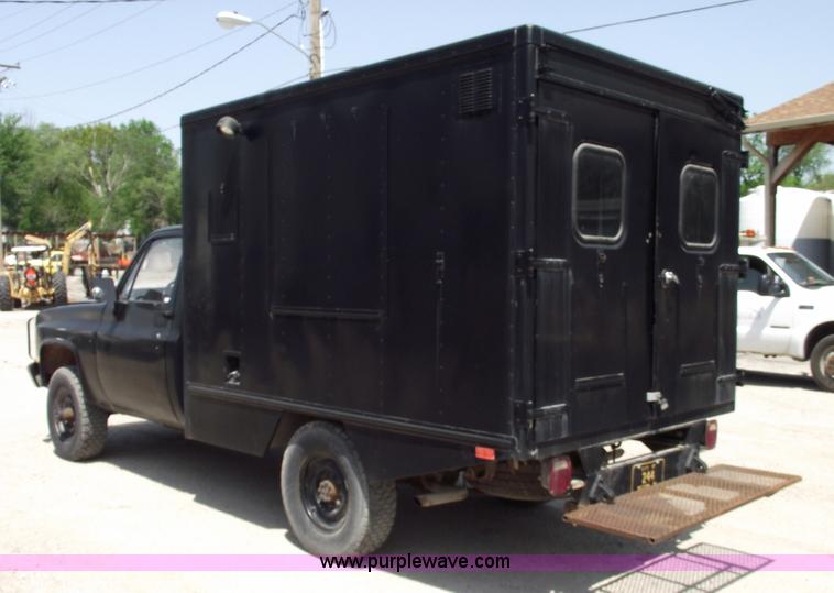 image for item 5542 1984 Chevrolet D30 SWAT team truck
