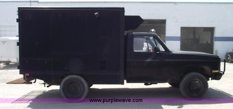 image for item 5542 1984 Chevrolet D30 SWAT team truck