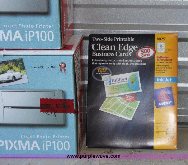 image for item 6132 (2) Cannon Pixma ip100 photo printers