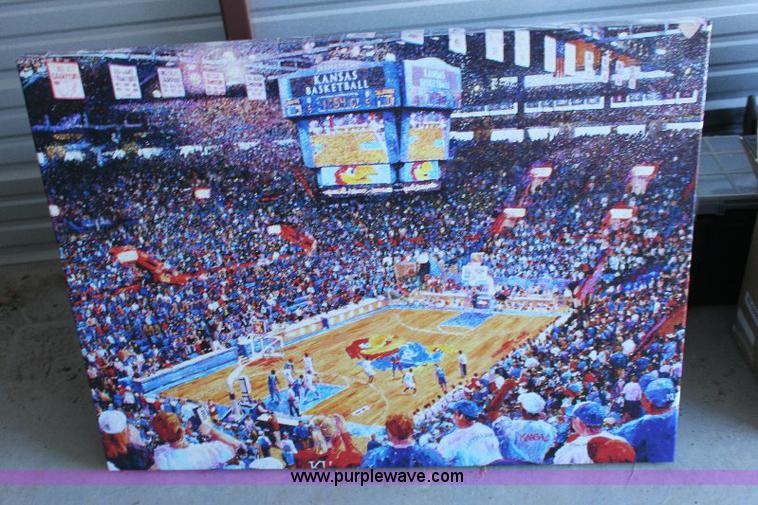 image for item 6134 Jayhawk basketball print