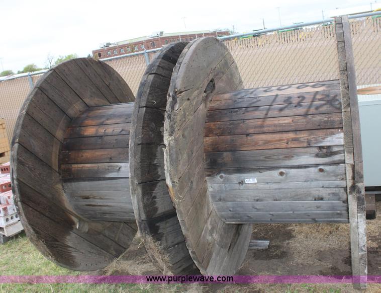 image for item 6226 (2) wood wire spools