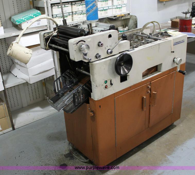 image for item 6419 1980 Multigraphics 1250N single color offset printing press