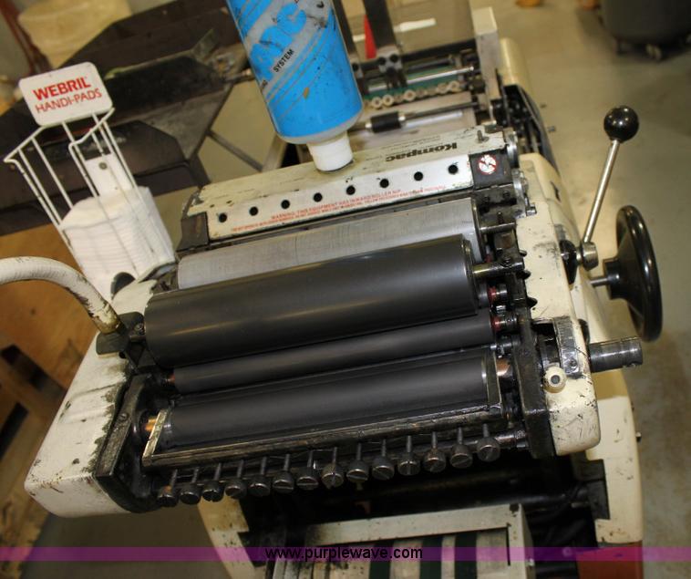 image for item 6420 Multigraphics 2850 single color offset printing press