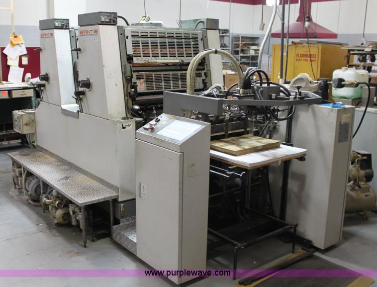 image for item 6421 1991 Kompri Sprint 26 two color offset printing press