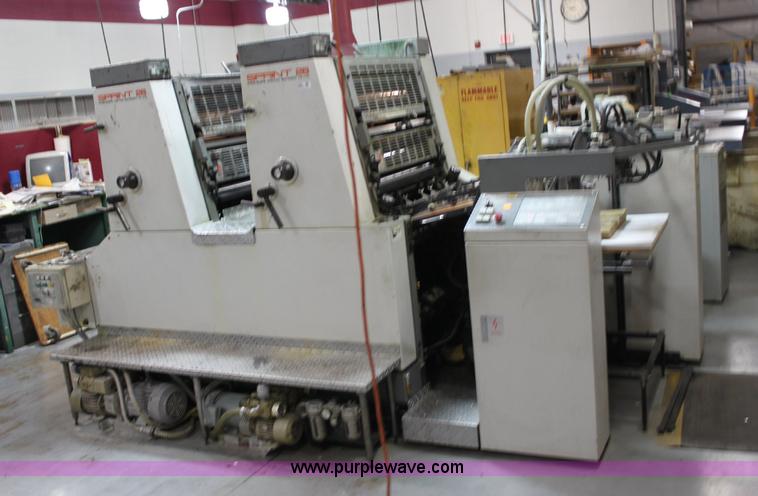 image for item 6421 1991 Kompri Sprint 26 two color offset printing press