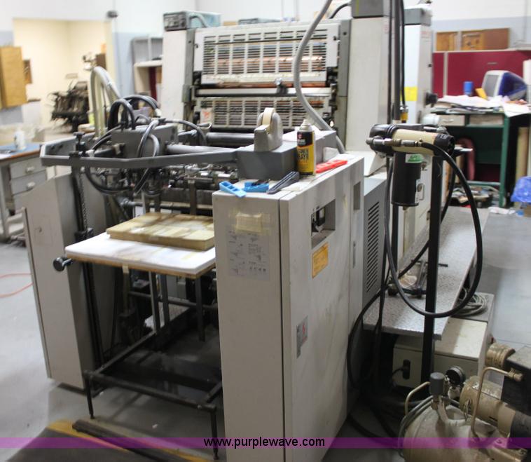 image for item 6421 1991 Kompri Sprint 26 two color offset printing press