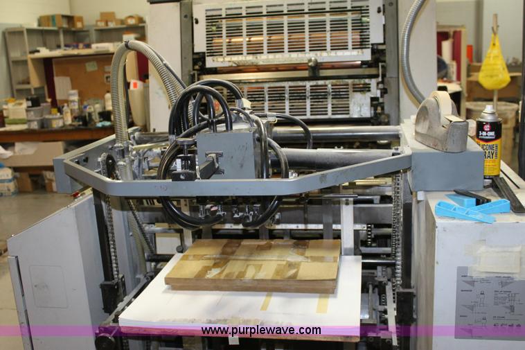 image for item 6421 1991 Kompri Sprint 26 two color offset printing press