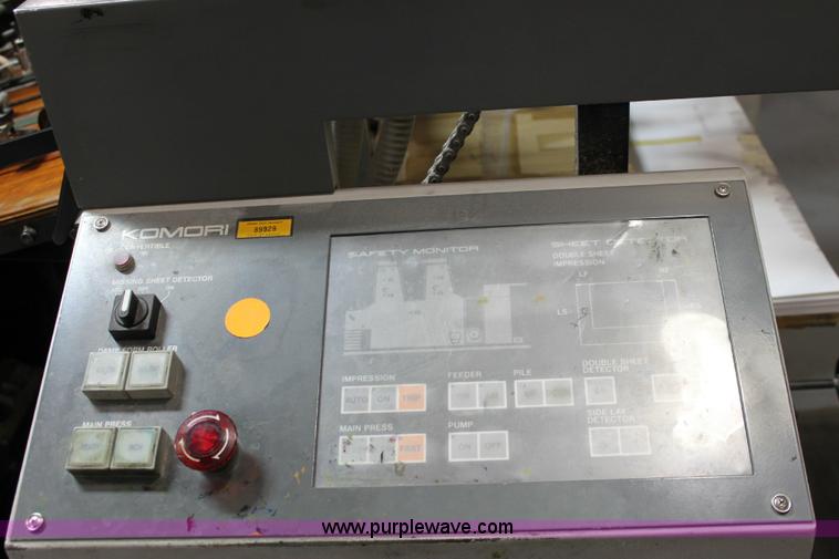 image for item 6421 1991 Kompri Sprint 26 two color offset printing press