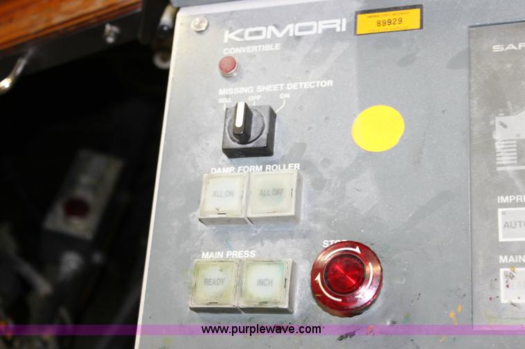 image for item 6421 1991 Kompri Sprint 26 two color offset printing press