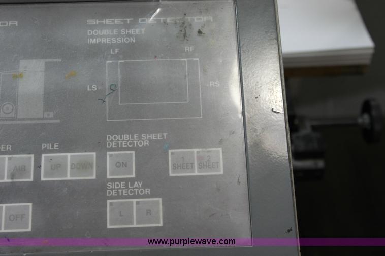 image for item 6421 1991 Kompri Sprint 26 two color offset printing press