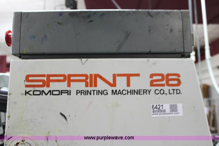 image for item 6421 1991 Kompri Sprint 26 two color offset printing press