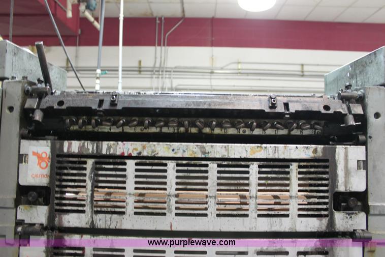 image for item 6421 1991 Kompri Sprint 26 two color offset printing press