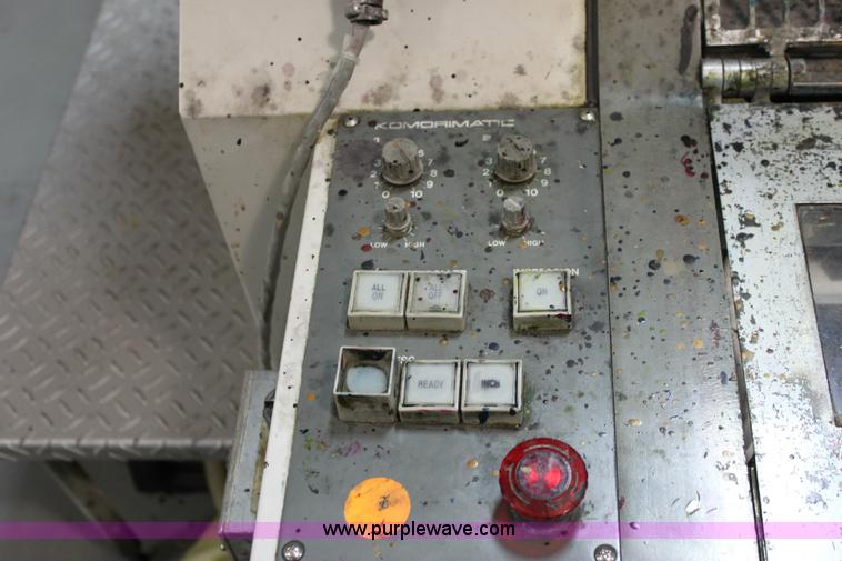 image for item 6421 1991 Kompri Sprint 26 two color offset printing press