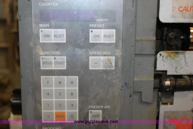 image for item 6421 1991 Kompri Sprint 26 two color offset printing press