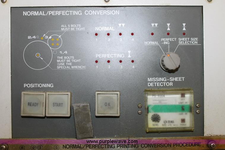 image for item 6421 1991 Kompri Sprint 26 two color offset printing press