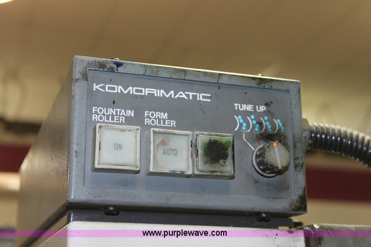 image for item 6421 1991 Kompri Sprint 26 two color offset printing press