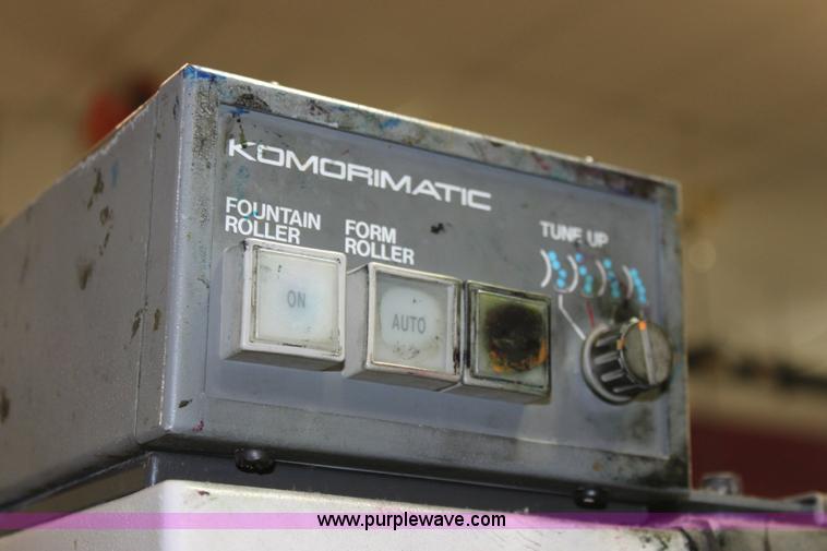 image for item 6421 1991 Kompri Sprint 26 two color offset printing press