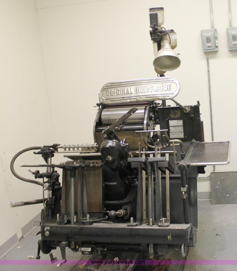 image for item 6422 Heidelberg single color windmill press