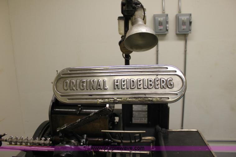 image for item 6422 Heidelberg single color windmill press