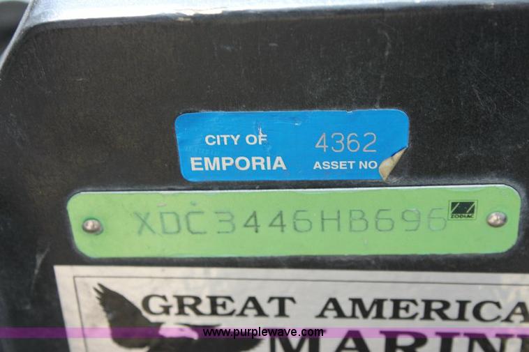 image for item 6561 1996 Zodiac MK26R inflatable boat