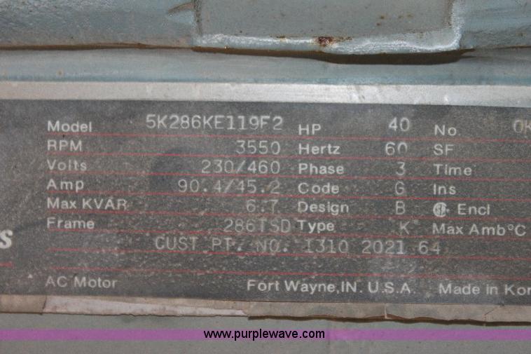 image for item 6562 1995 Atlas Copco ZT30 high volume air compressor