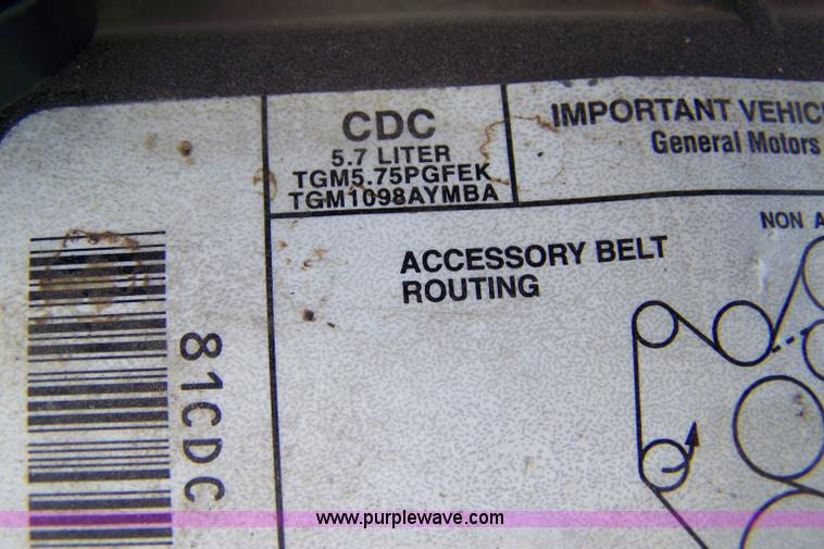 image for item 7293 1996 Chevrolet Z-71 K1500 extended cab pickup truck