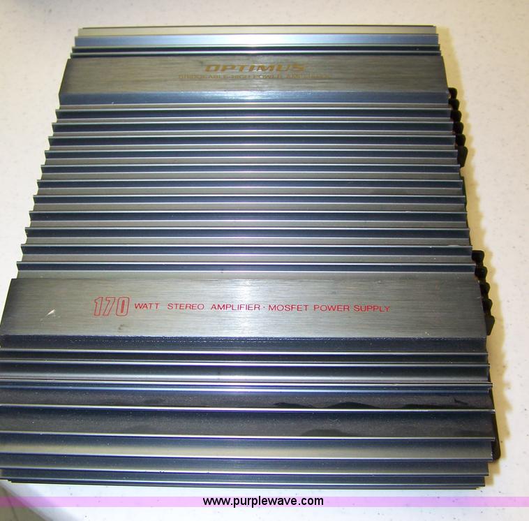 image for item 7301 Optimus 170 watt bridgeable amplifier