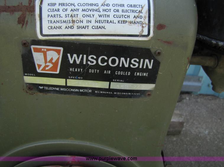 image for item 8722 Pump with Wisconsin heavy duty engine