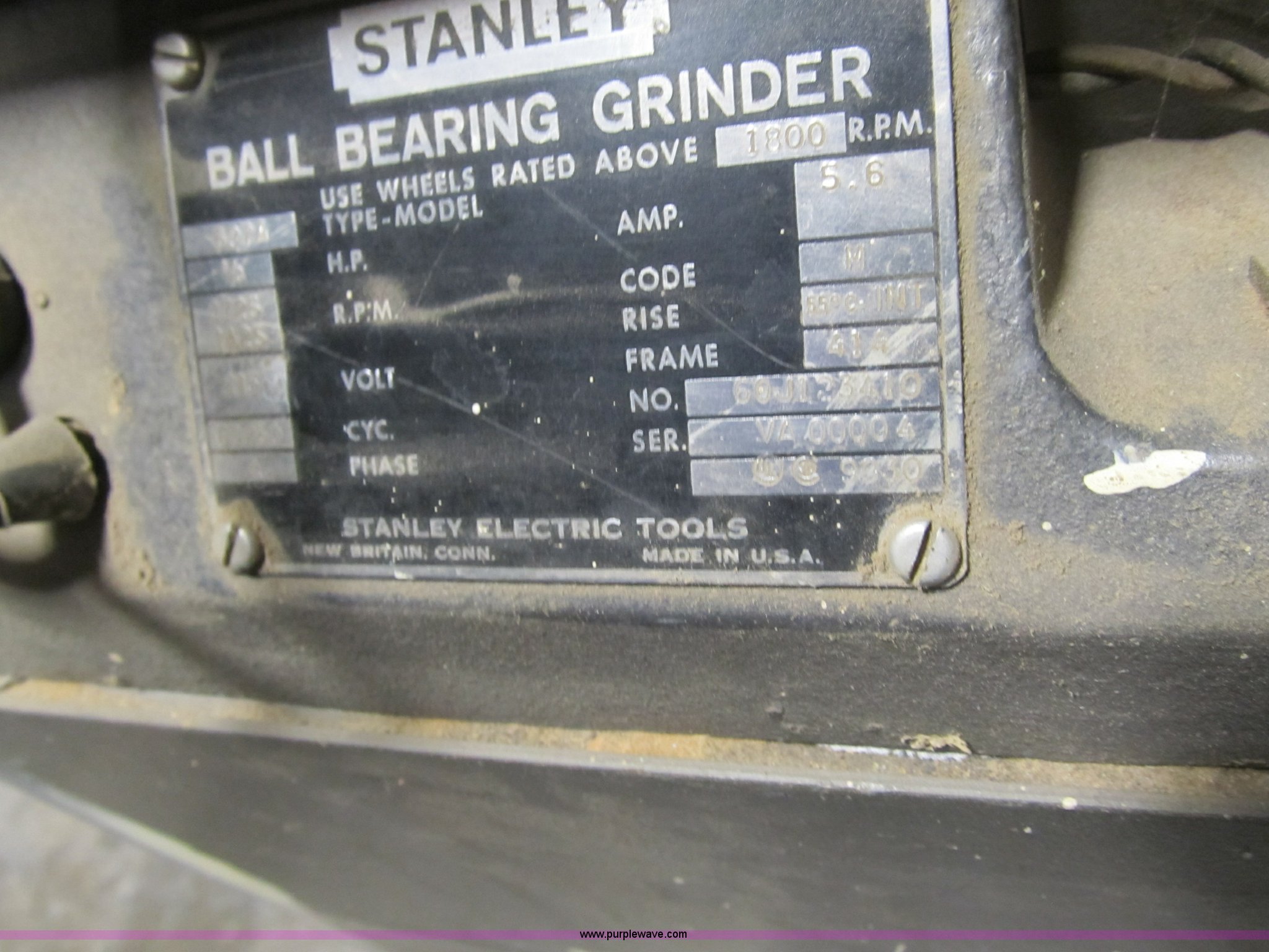 Stanley 697A ball bearing grinder in Des Moines, IA Item 4117 sold
