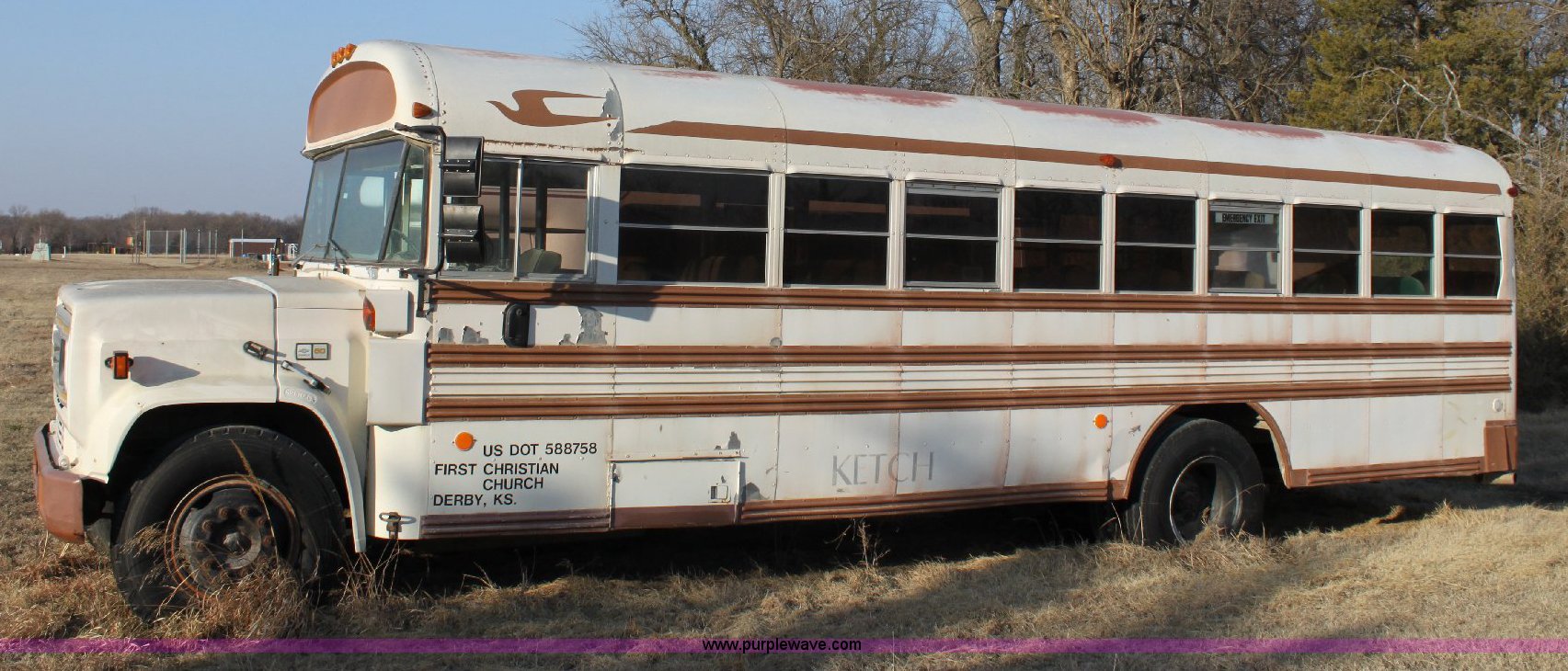 1985 Chevrolet Bluebird bus in Derby, KS | Item 6352 sold | Purple Wave