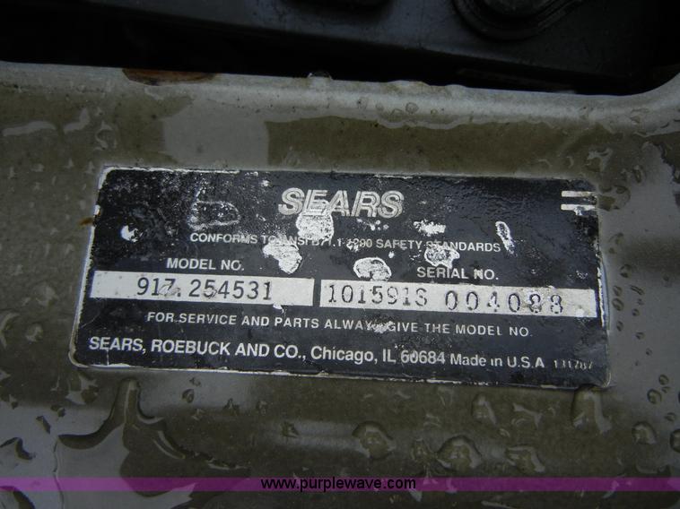 image for item 2271 Sears Craftsman II riding lawn mower