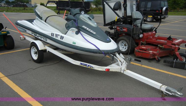 image for item 2364 1999 Polaris Genesis jet ski with trailer