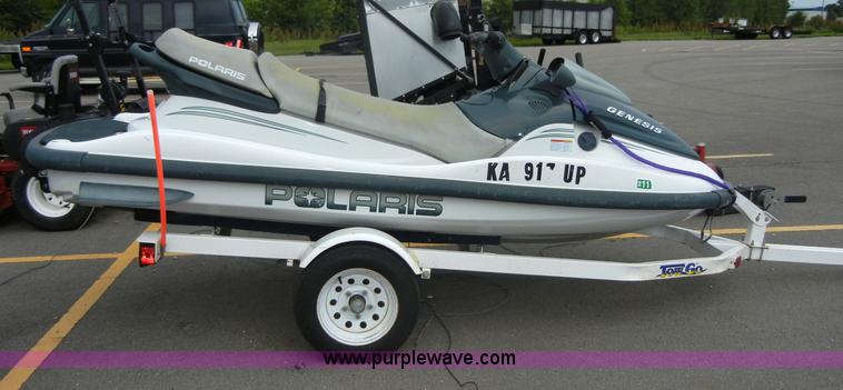 image for item 2364 1999 Polaris Genesis jet ski with trailer