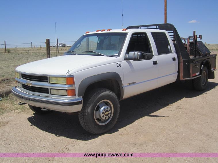 image for item 3057 1996 Chevrolet K3500 crew cab pickup truck