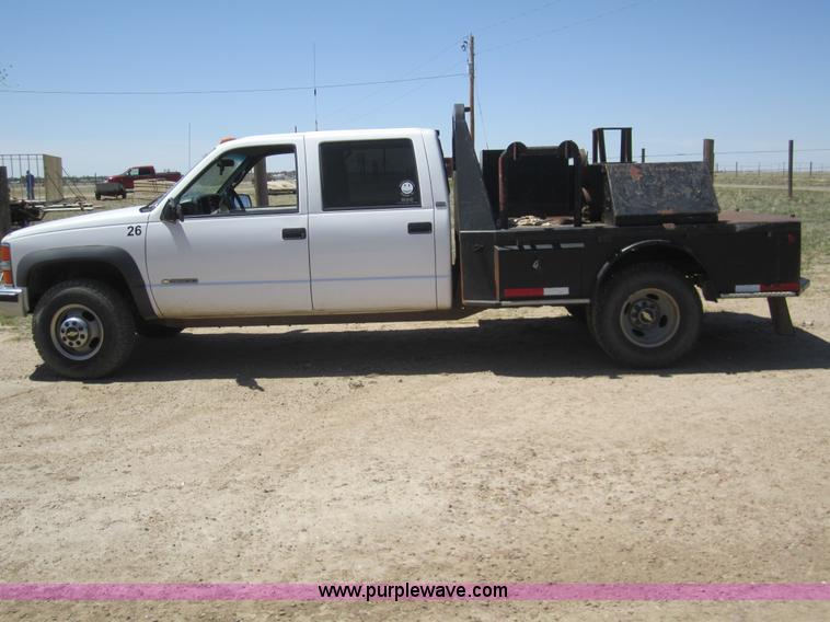 image for item 3057 1996 Chevrolet K3500 crew cab pickup truck