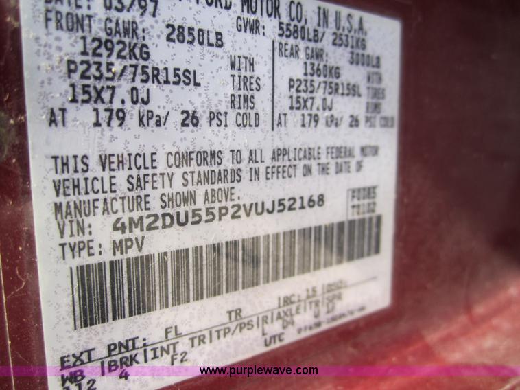 image for item 3069 1997 Mercury Mountaineer SUV