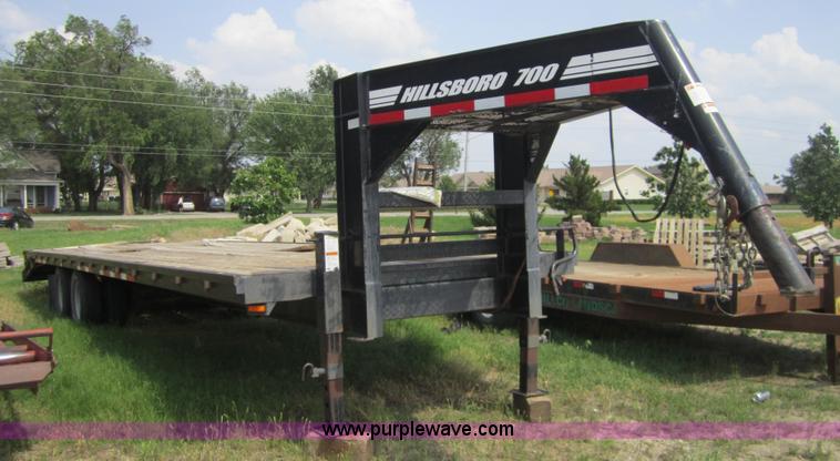 image for item 3765 2004 Hillsboro goose neck trailer
