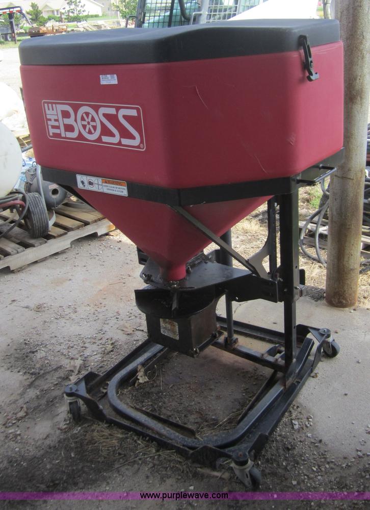 The Boss salt/sand spreader in Sedgwick, KS Item 3768 sold Purple Wave