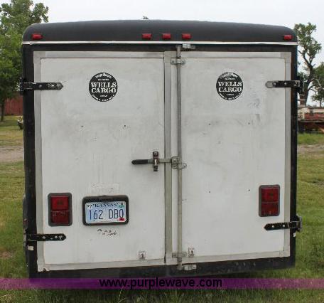 image for item 6536 1995 Wells Cargo 12' enclosed trailer