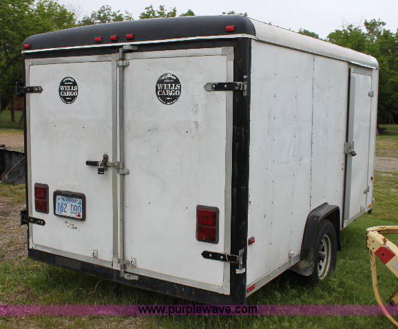 image for item 6536 1995 Wells Cargo 12' enclosed trailer