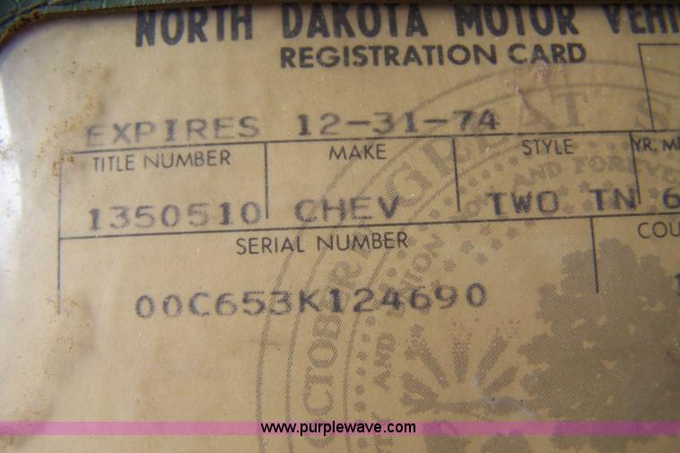 image for item 7382 1960 Chevrolet Viking grain truck