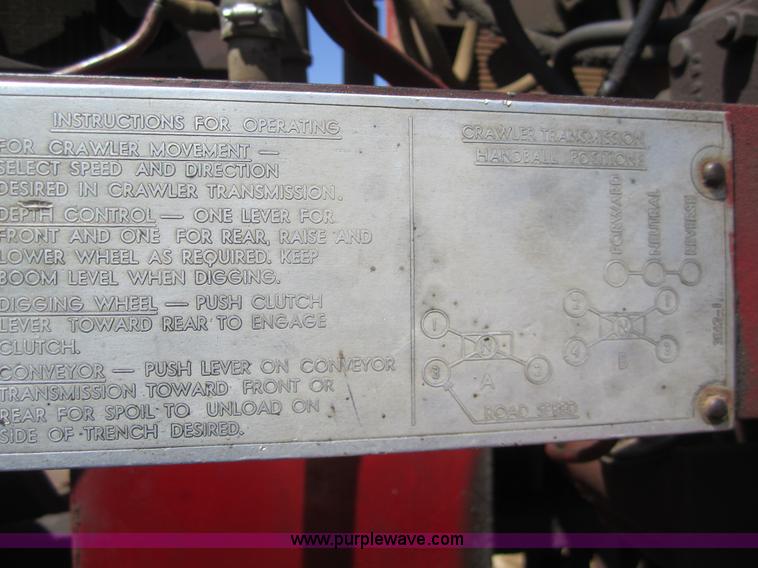 image for item 3060 1961 Cleveland JS30 trencher