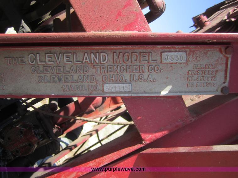image for item 3060 1961 Cleveland JS30 trencher